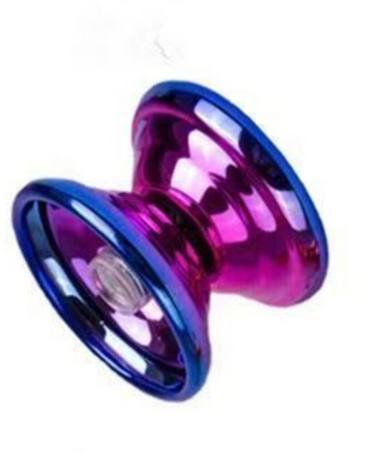 金屬專業競技溜溜球 兒童成人通用 合金滾珠軸承 漸變多色易攜帶, 溜溜球漸變色（買一送一）, 1套