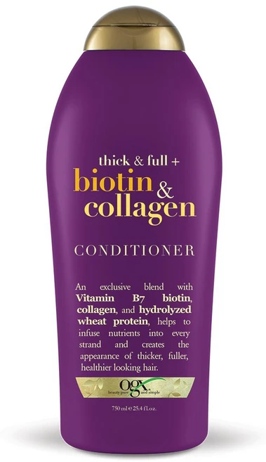 오지엑스 비오틴 & 콜라겐 컨디셔너, 750ml, 1개 - 쿠팡