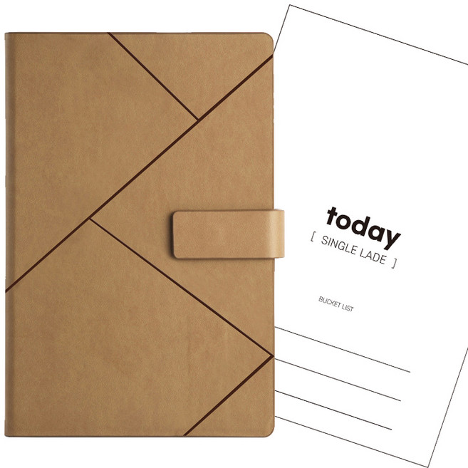 싱글레이드 만년 일기장 업무용 A5 다이어리, 브라운