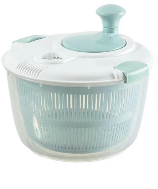 야채 건조기 현대식 주방을 위한 효율적인 원심 분리 기술 쉬운 작동이 가능한 대용량 식품 준비 도구, 레이크 블루