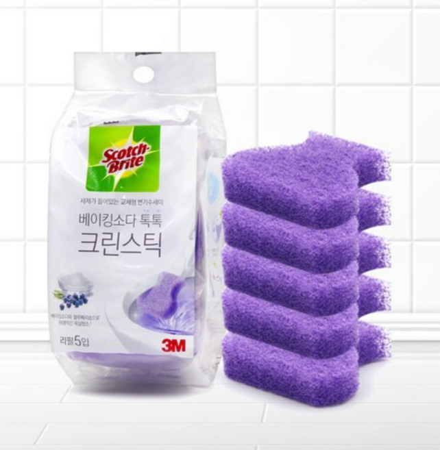 3M 베이킹소다 톡톡 크린스틱 리필, 35개