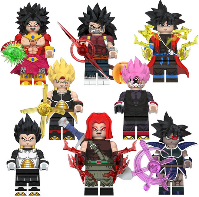 드래곤볼 8종 세트 VER.3 세트 호환블럭 브릭미니피규어 취미/수집/장식/컬렉션용 커스텀 블록피겨, 09. 드래곤볼 8종 세트 VER.3(로켓), 1개