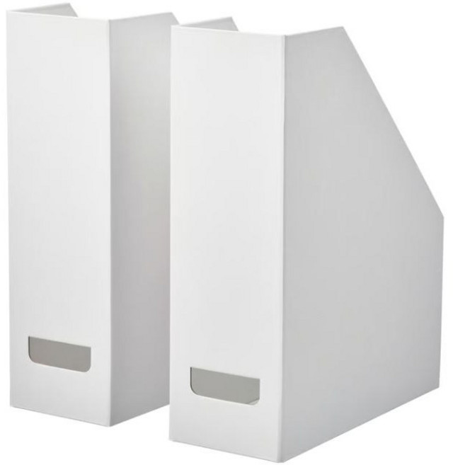 이케아 TJENA 데스크 책상 서류철 서류정리 파일꽂이, 화이트, 4개