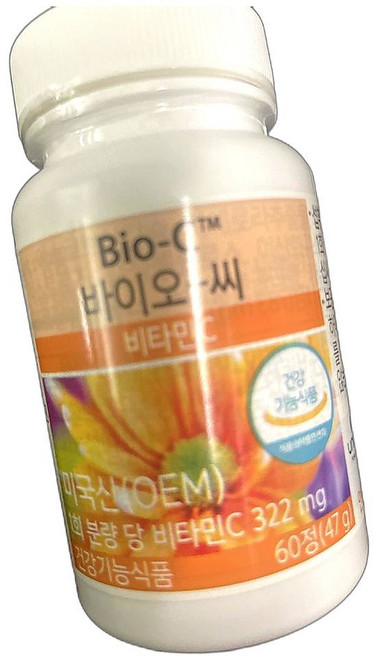면역력 강화 비타민C 항산화 효과 피부 건강 증진 영양제 60정 1개