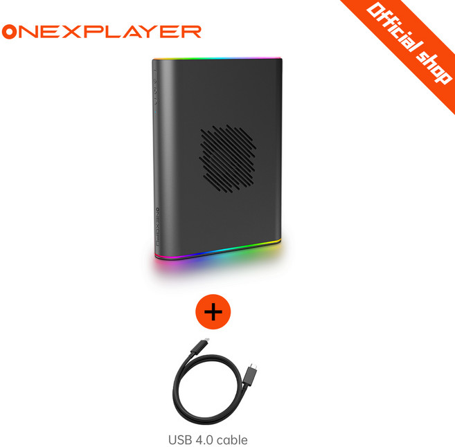 OneXPlayer EGPU 그래픽 카드 AMD Radeon RX 7800M 독 확장 12G GDDR6 GPU 180W OCuLink USB 4.0 PCIE 8, 01 ONEXGPU 2 7800M  12G, 01 ONEXGPU 2