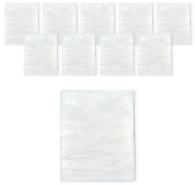 월드크린 분리수거 배접 비닐봉투 백색, 100L, 200개