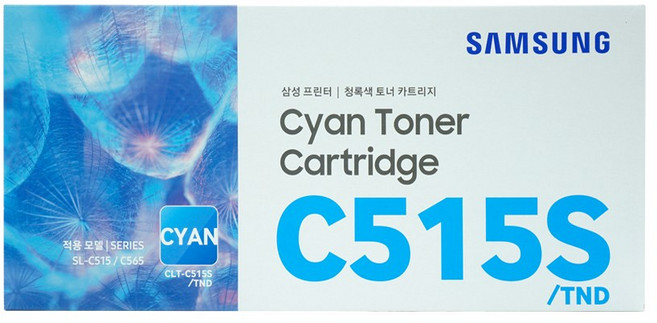 삼성전자 컬러 레이저프린터 토너, 사이안(CLT-C515S), 10개