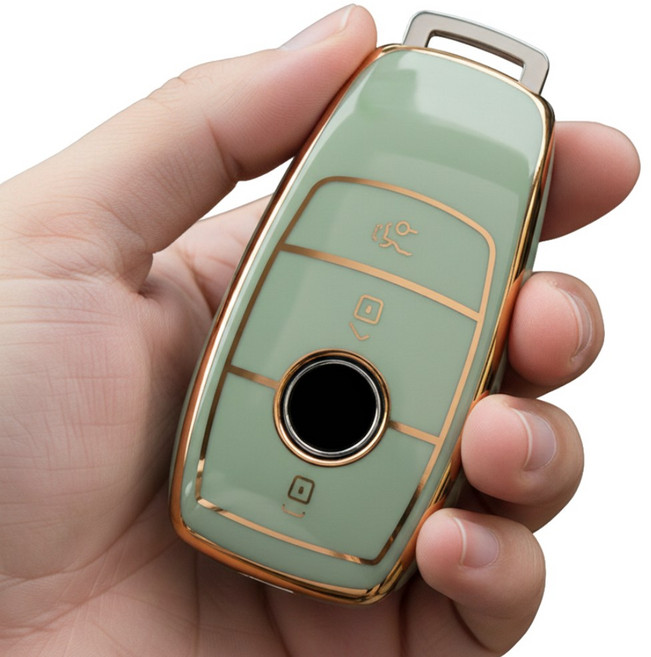 벤츠 키케이스 풀커버 키홀더 키커버 차키케이스 A B C E S AMG 클래스, B타입, 세이지그린