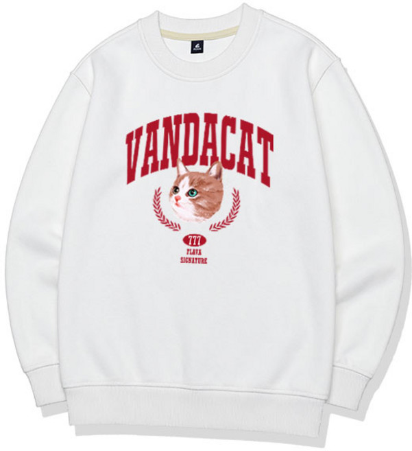 월계수 아치로고 맨투맨 남녀공용 빅사이즈 오버핏