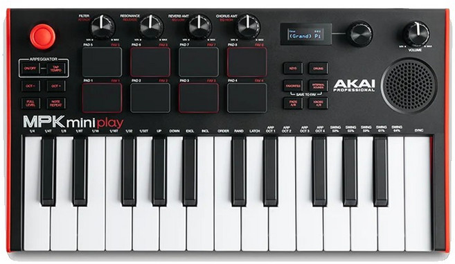 AKAI PROFESSIONAL MPK mini play MIDI控制器, 經典一般款, 1個