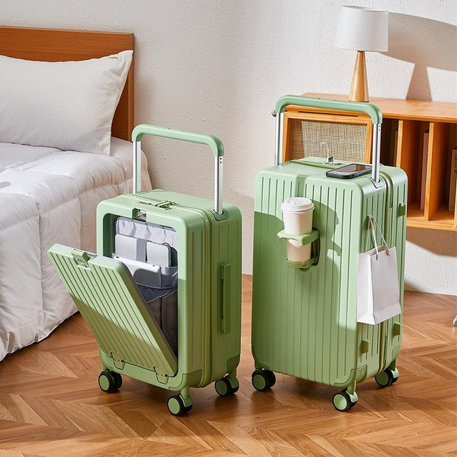 Naviconvex 캐리어 넓은 손잡이 대용량 여행용 캐리어 기내용캐리어 24인치 20인치 프론트 위탁수화물 캐리어 노트북 수납이 가능한