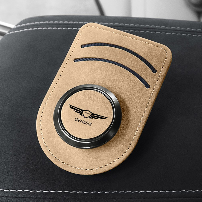 고급형 차량용 Alcantara 자동차 머리 현대 베개 스타리아, 베이지[고급 무스탕], 1개