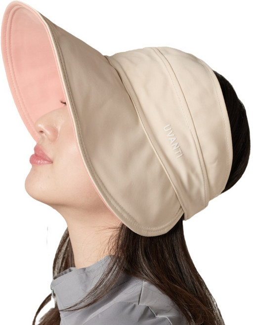 양면 와이드챙 자외선 차단 모자 로누아