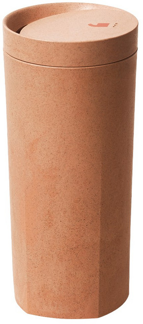 프롬그린 어스 텀블러 410ml, 베이지, 선셋 코랄, 1개