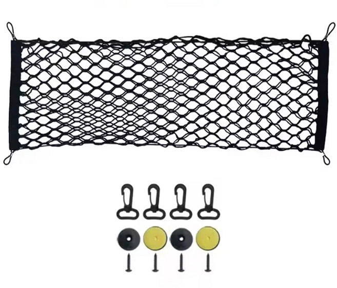 차량용 트렁크네트 포켓 러기지 그물망 수납함 그물네트, 1개