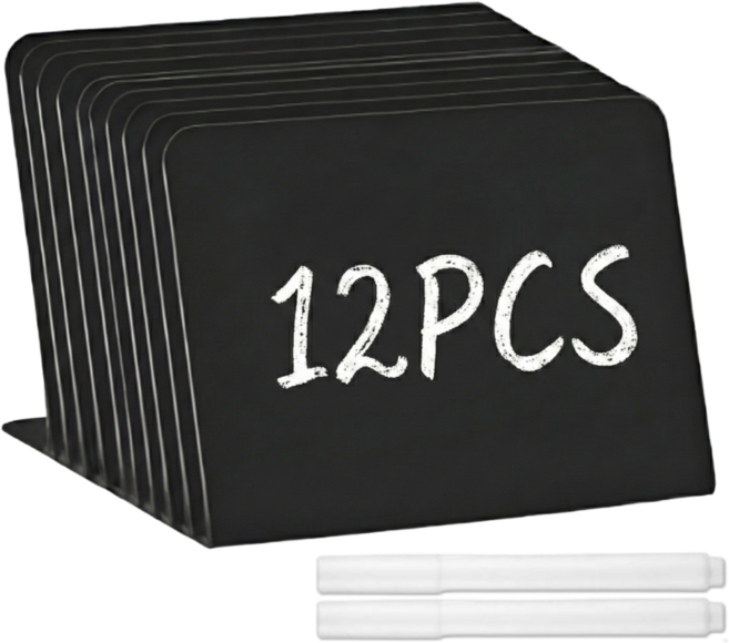 펴나나다 L자형 블랙보드 카페 베이커리 가격표, 12개