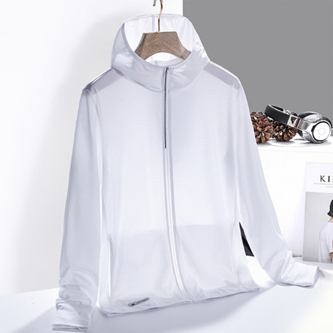 라이프핵 남녀공용 자외선 차단 UV 쿨링 냉감 후드집업 바람막이 쿨링 자켓