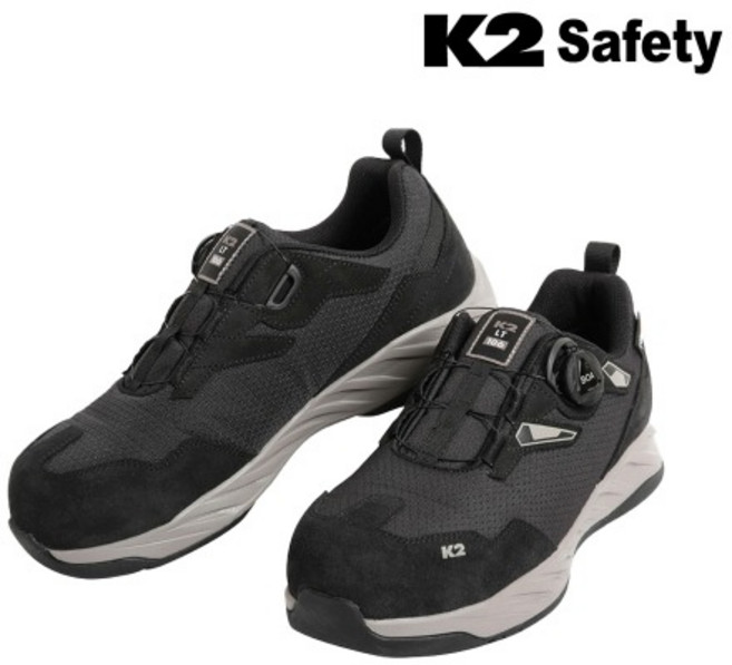 케이투세이프티 경량 안전화 LT-106, 블랙, 1개