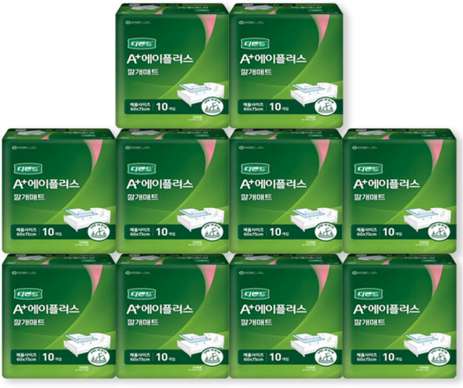 디펜드 에이플러스 깔개매트 10매 x 10팩, 10세트, 10매입