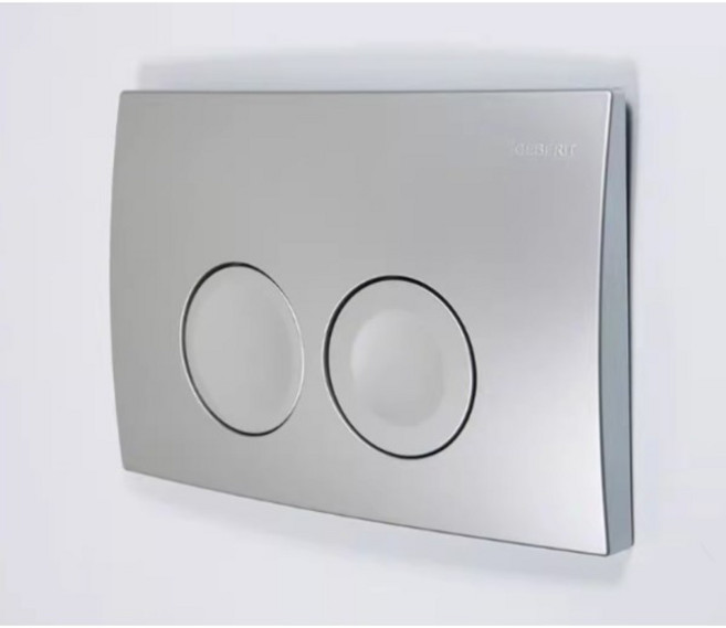 듀얼 플러시 푸시 매트 실버 버튼 게버릿 델타21 115.125.4.1 매립형 벽면 변기 탱크 교체