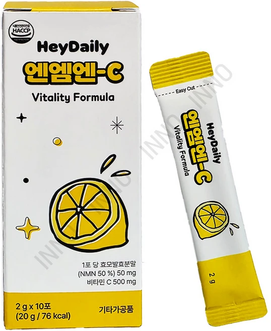 헤이데일리 NMN-C 엔엠엔씨 비타민C 2g 10포 1개 - 쿠팡
