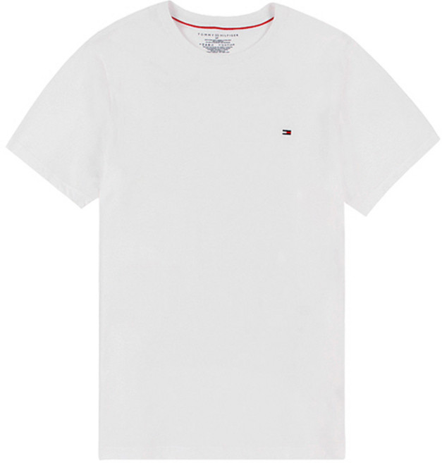타미힐피거 남성용 코어 플래그 반팔 티셔츠 09T3139-100