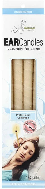 월리스 내추럴 프로페셔널 컬렉션 파라핀 이어캔들 무향 4개입 WNP-70004 - 쿠팡