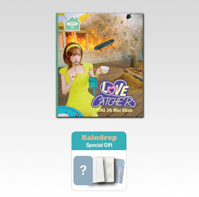 [공식특전포카+버전선택+특별사은품] 최예나 앨범 미니5집 LOVE CATCHER PHOTOBOOK (포토북+CD+엽서+스티커+메세지카드+포토카드+북마크) 캐치캐치, CUPID