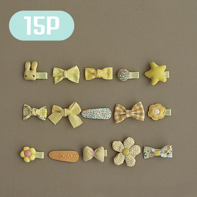 대롱상점 데일리 머리핀 15P 세트