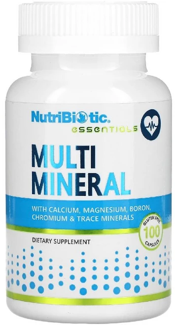 뉴트리바이오틱 에센셜 멀티 미네랄 글루텐 무함유 캡슐 100정, 1개 - 쿠팡