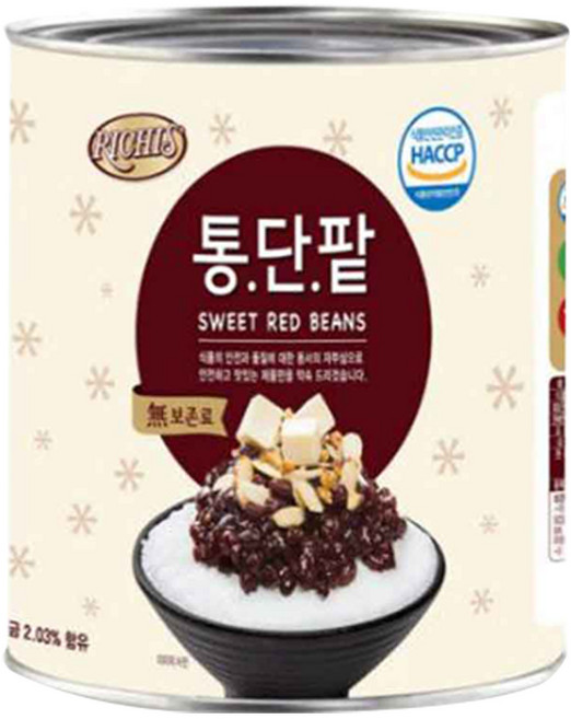 리치스 통단팥, 3kg, 1개