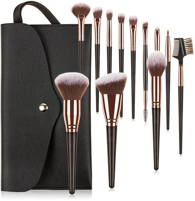 테네져 페이스 메이크업 브러쉬 12종 세트, 혼합색상, 1개