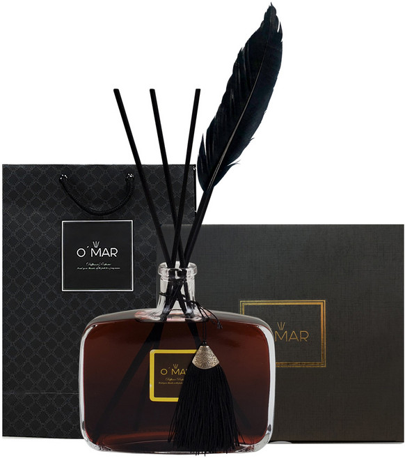 오마르 디퓨저 위스키 디퓨져 실내방향제 선물세트 500ml, 06_라피네 우디, 06_라피네 우디, 1개