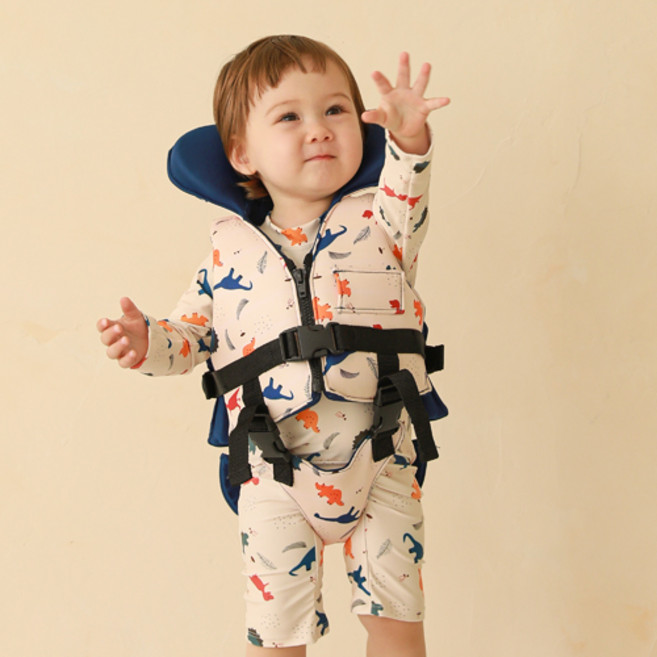 베베샤 유아동 네오플랜 수영조끼, 쥬라기