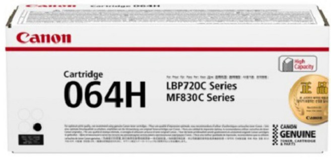 캐논 정품 CRG-064H BK 검정 토너 LBP-722CX, 1개