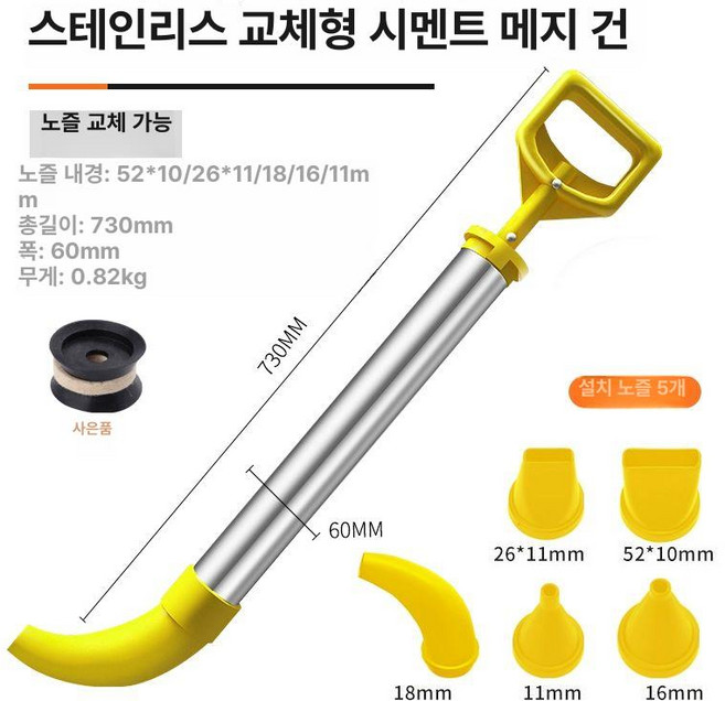 사금채취 키트 슬루이스 패닝 접시 골드 플라스틱 코킹건 팬, 스테인리스 스틸 5-in-1 모델 교체형, 기본 모델명/품번