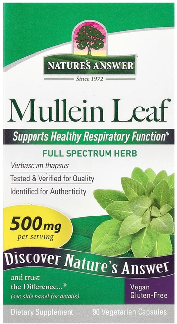 네이쳐스앤서 멀레인 리프 500mg 베지테리안 캡슐 비건, 90정, 1개 - 쿠팡