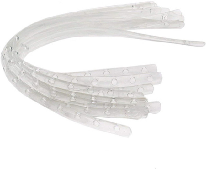 YGG 옷가게 디피 옷걸이 연결 고리 스트랩, 20개, 투명