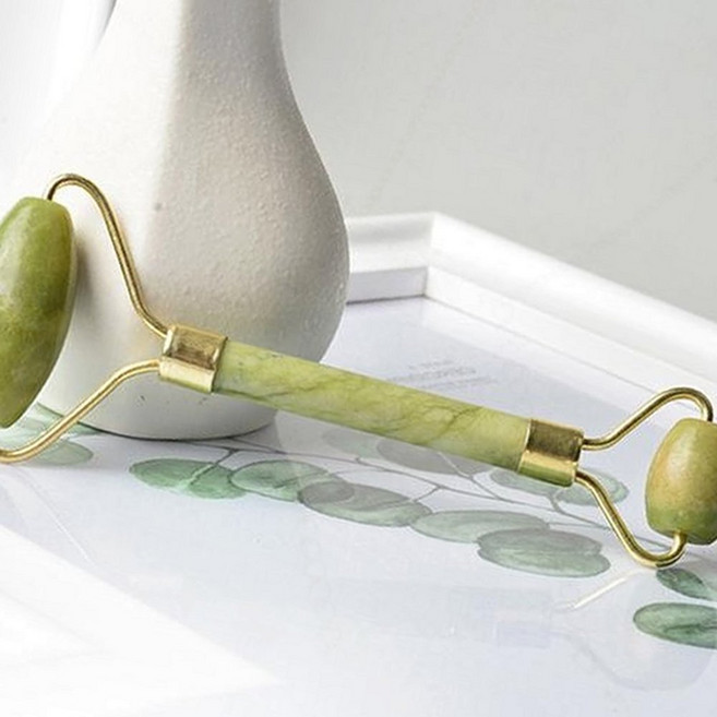 옥롤러 얼굴 마사지 쿨링 붓기 피부 경락 자연옥 눈, 1개