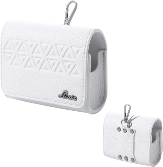 리카타 프레타 휴대용 골프 거리측정기 케이스 버클 고리형, C24304 화이트, 1개