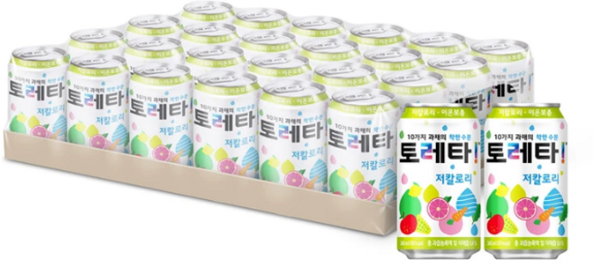 토레타 과채이온음료 340ml x 24캔, 1개, 24개