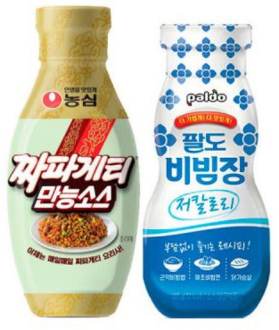 삼양 불닭마요 소스 200g x 2개, 농심 짜파게티 만능소스 280g+팔도 비빔장 저칼로리
