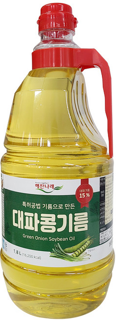 해찬나래 대파콩기름 1.8L 대파 기름, 1개