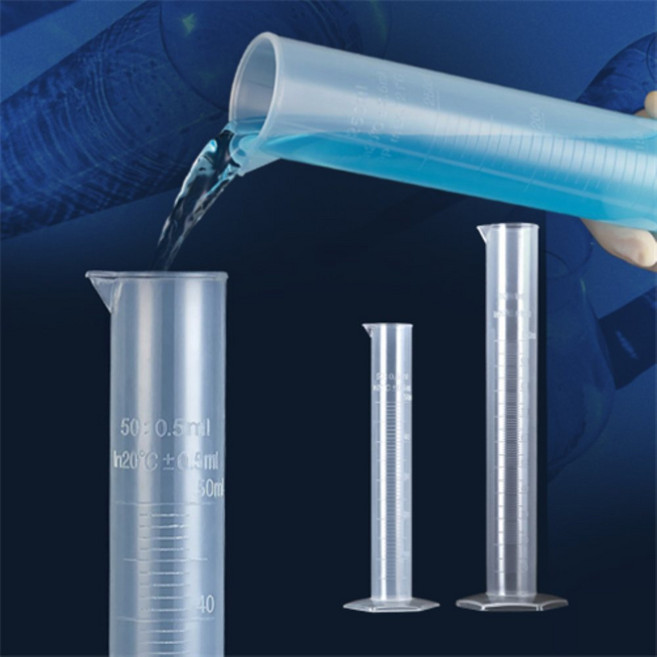두루픽 플라스틱 매스실린더 눈금실린더 실험기구 50ml 100ml 500ml 시험관