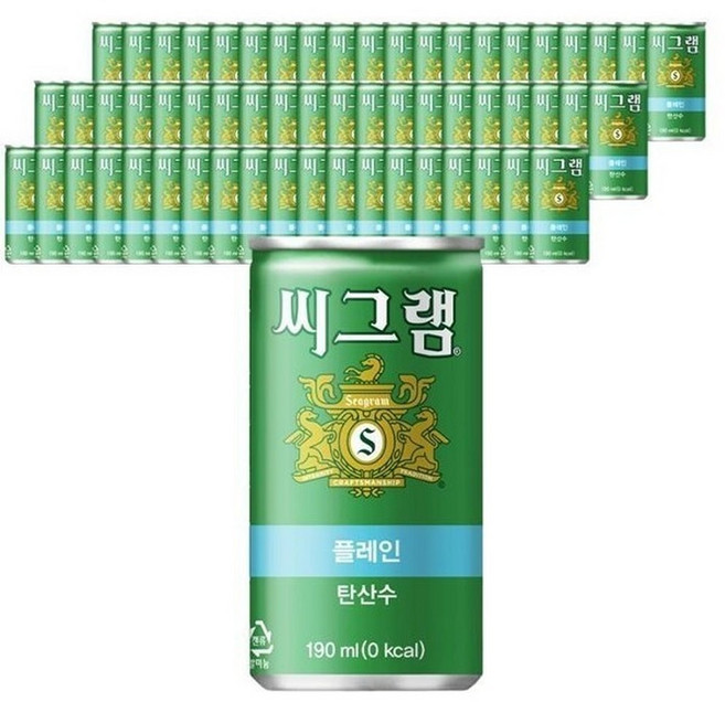 씨그램 플레인 190ml X 60개