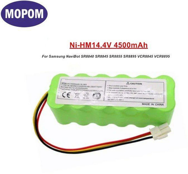 NaviBot SR8F30 SR8840 SR8845 SR8855 SR8895 VCR8845 진공 청소기 충전식 배터리 용 14.4V 4500mAh NI-MH