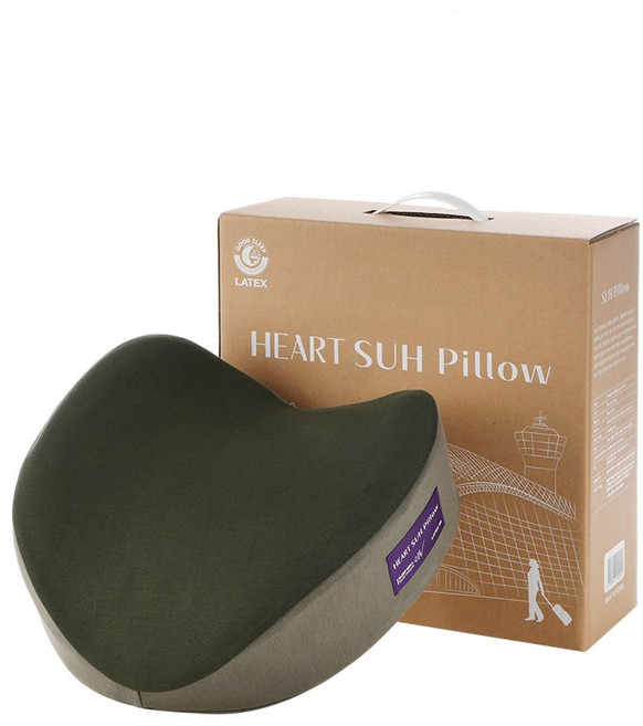 닥터서동원 하트베개 그린 라텍스 65, 1개