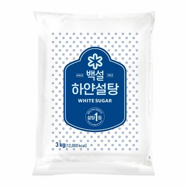 백설 하얀설탕, 3kg, 4개