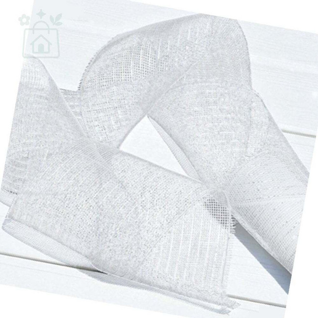 루다스 리본인테리어 장식용 리본 화이트메쉬 15cm 1.5M