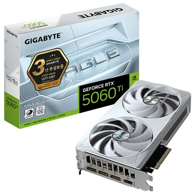 GIGABYTE Geforce RTX 5060 Ti EAGLE OC ICE D7 8GB 그래픽카드 VGA 제이씨현